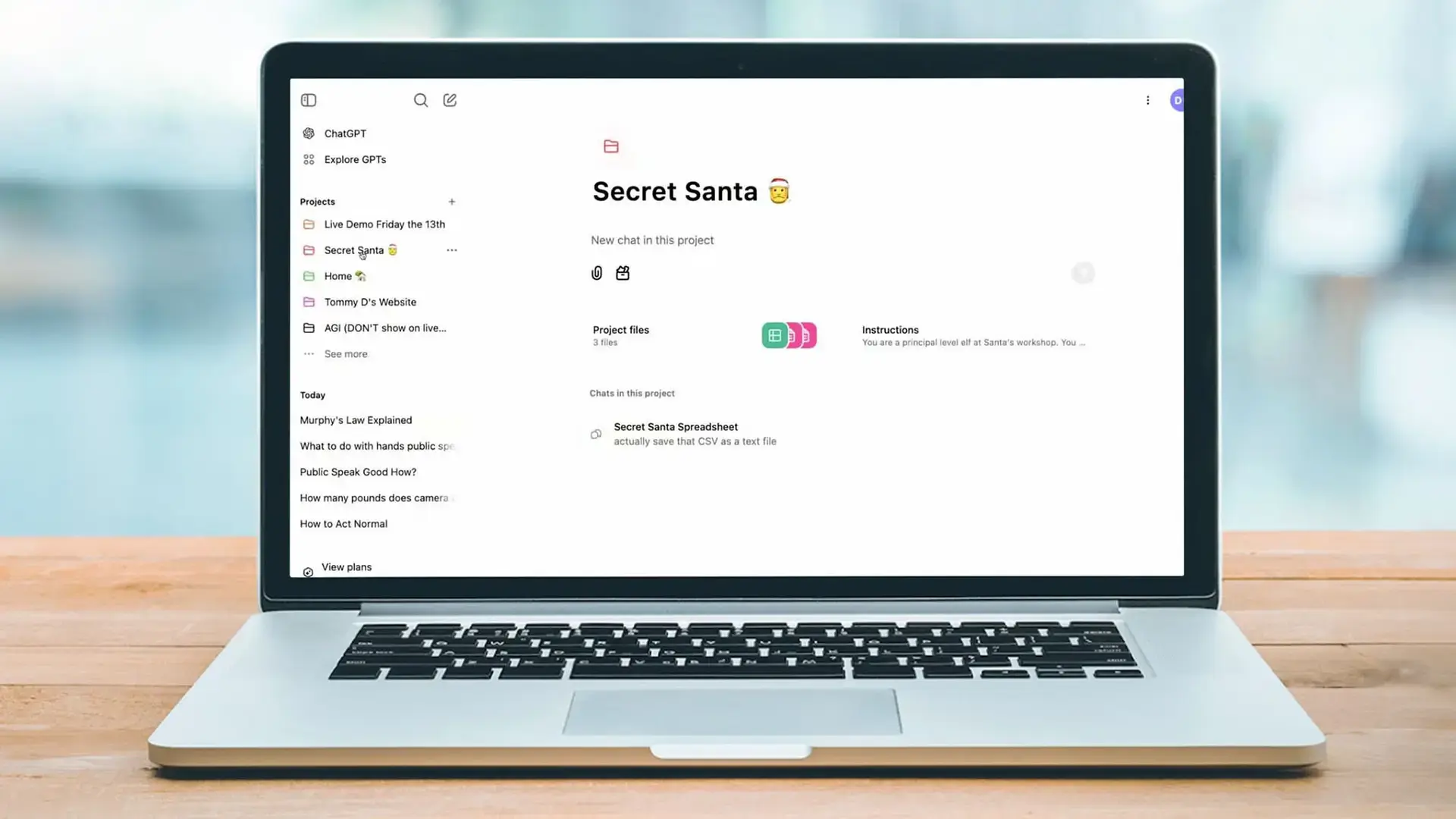 ChatGPT Projects Feature Enhanced