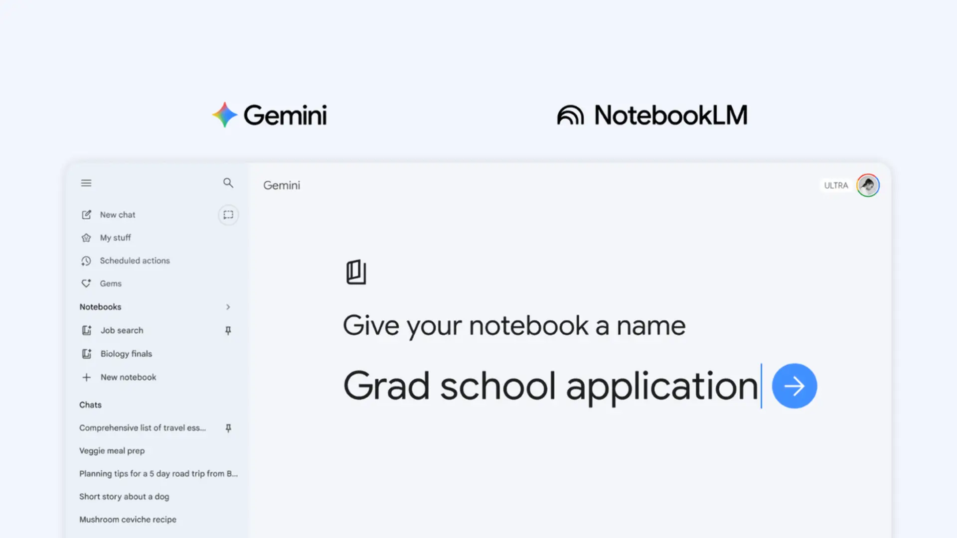Google Adds Gemini Notebooks